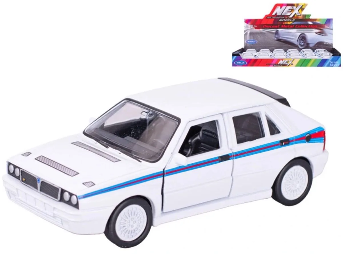 lancia delta martini die cast pull back 12 cm von Welly in Weiß – Produktfoto