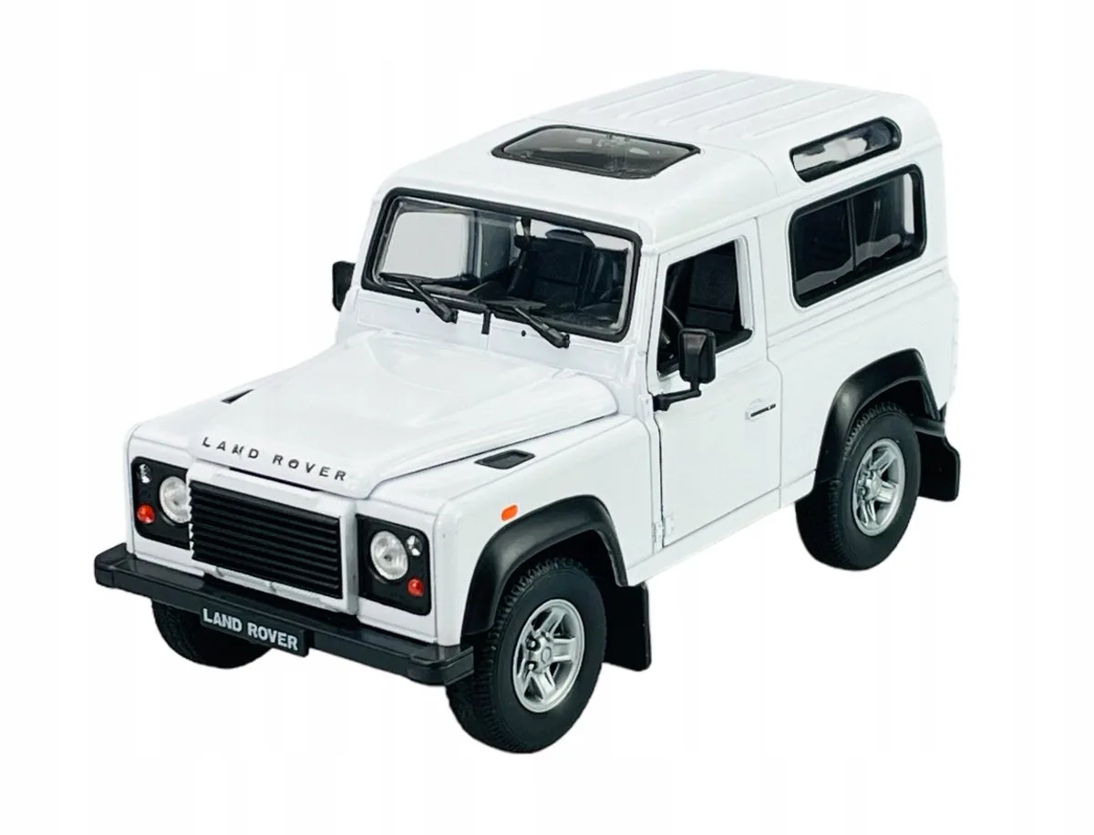 Land Rover Defender Metaal 1:24 Model Auto de Welly en Blanc – photo du produit