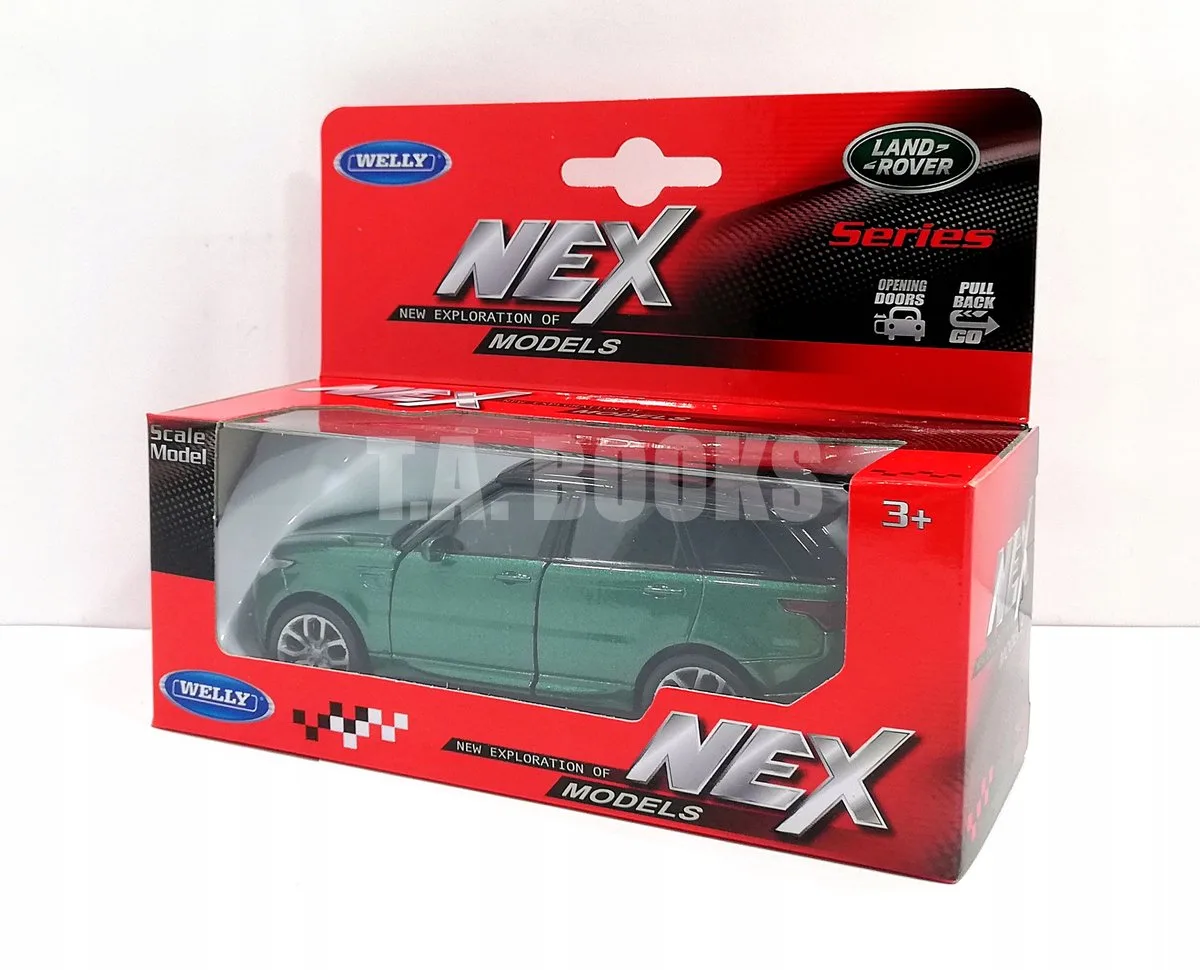 Land Rover Series Range Rover Sport modelauto de Welly en Vert foncé – photo du produit