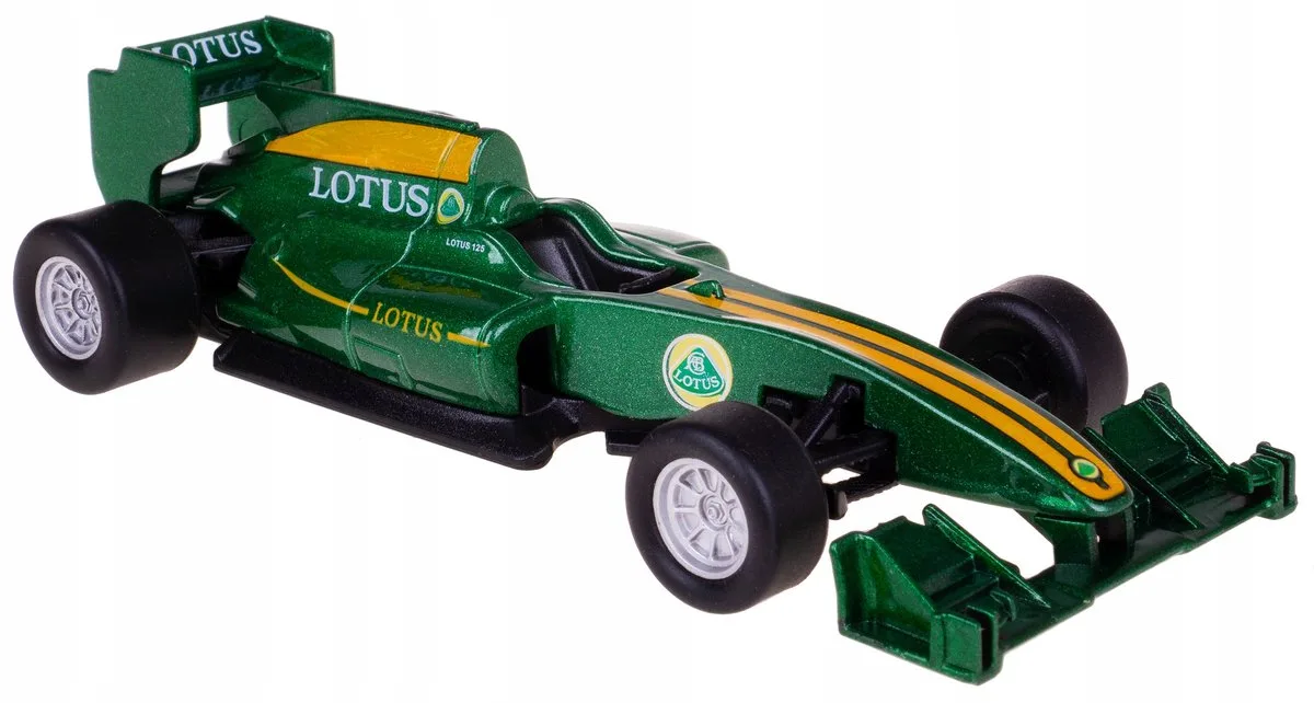 Lotus T125 Formula Model Auto Metaal 1:34/39 de Welly en Vert – photo du produit