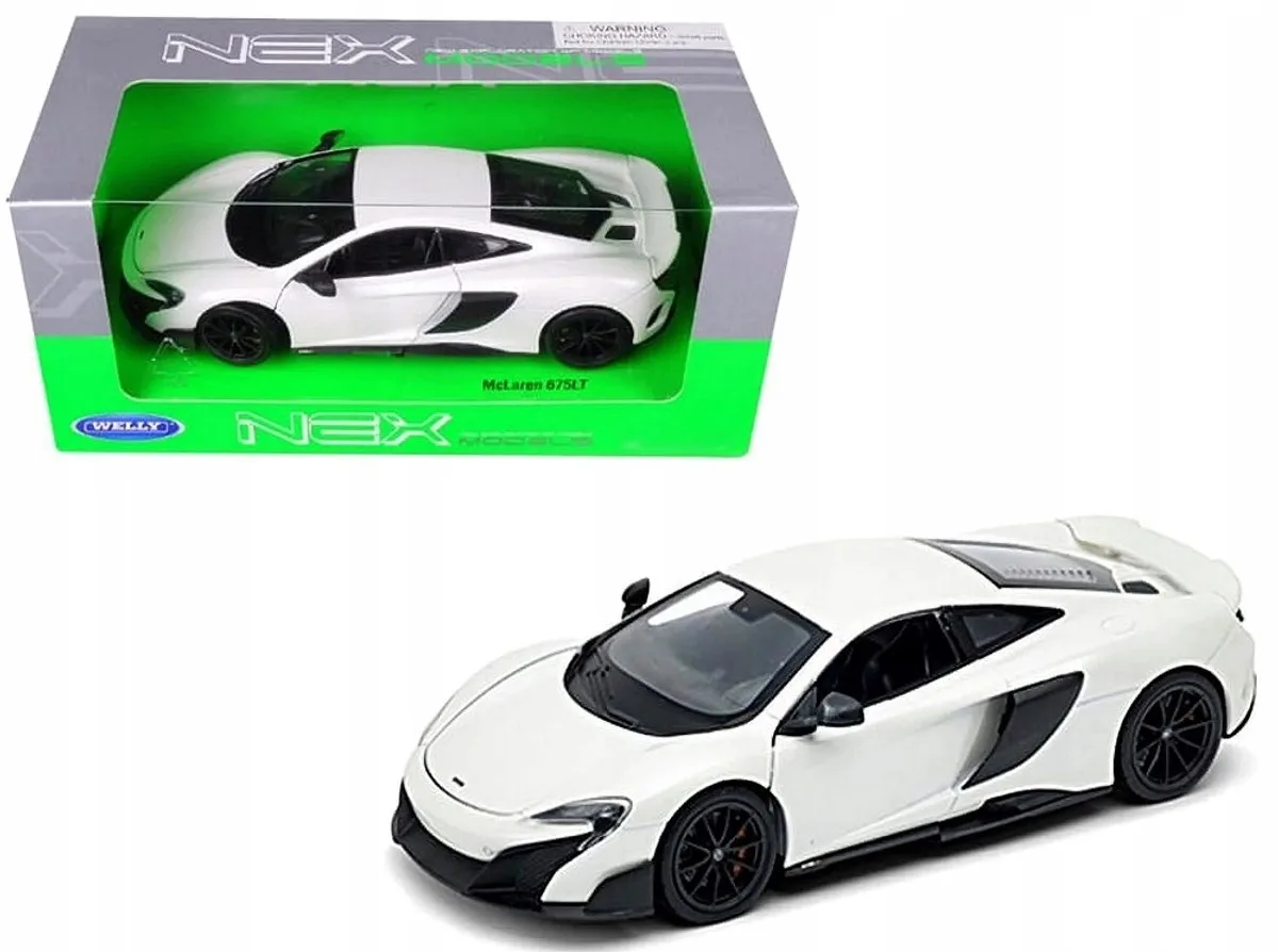 McLaren 675LT Schaalmodel 1:34 - Metaal van Welly in Wit – productfoto