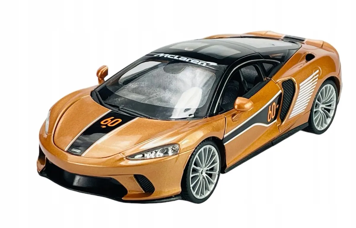McLaren GT 60th Anniversary Gouden Metaal Model 1:24 van Welly – productfoto