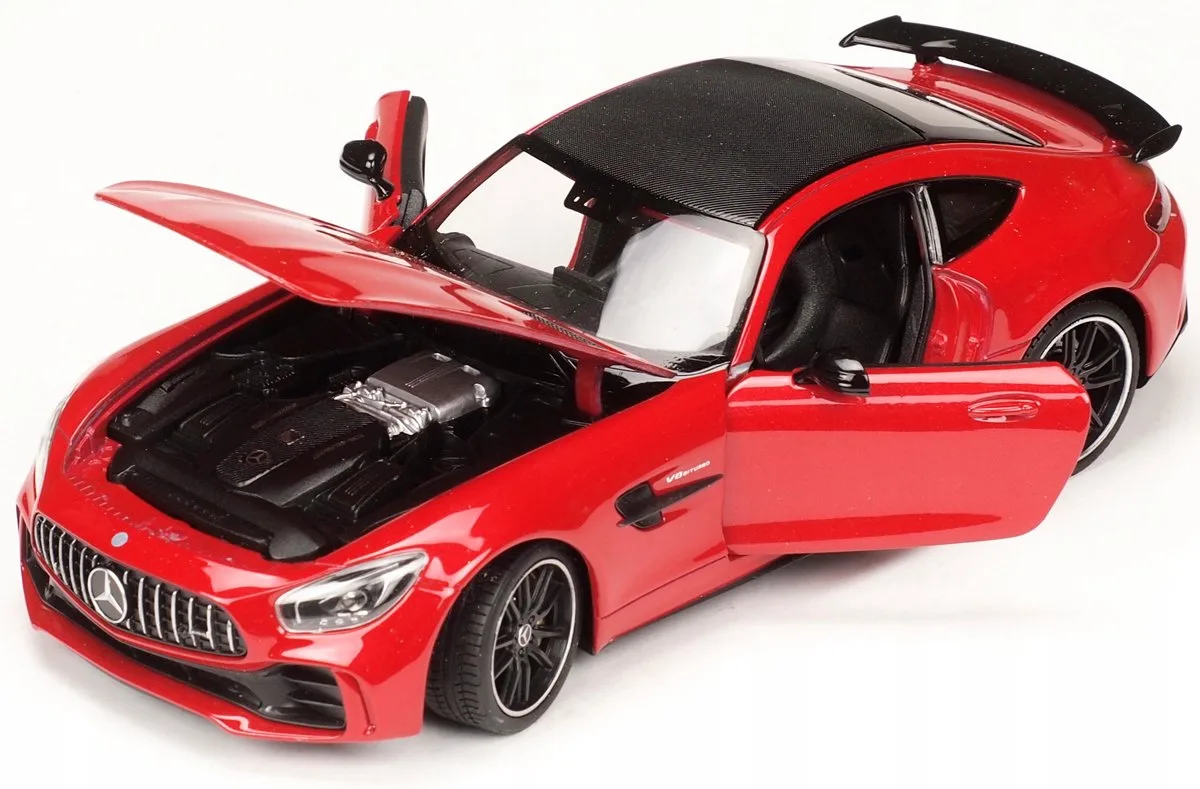 Mercedes AMG GT R Metaal Modelauto 19 cm - Schaal 1:24 by Welly in Red – product photo