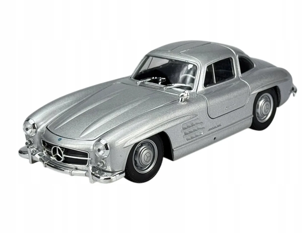 Mercedes-Benz 300 SL Gullwing Metaal Model 1:24 de Welly en Argent – photo du produit