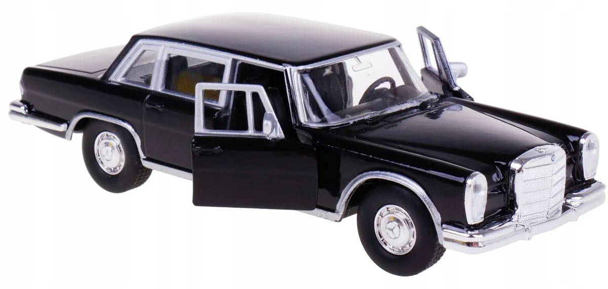 Mercedes-Benz 600 (1963) Modelauto Metaal 1:34-39 von Welly in Schwarz – Produktfoto