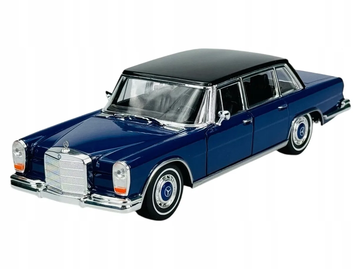 Mercedes-Benz 600 Modelauto 1:24 - Metaal fra Welly i Blå – produktbillede