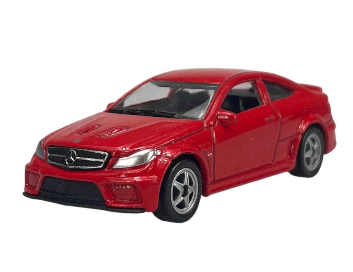 Mercedes-Benz C 63 AMG rood metaal model 1:60 - nieuw fra Welly – produktbillede