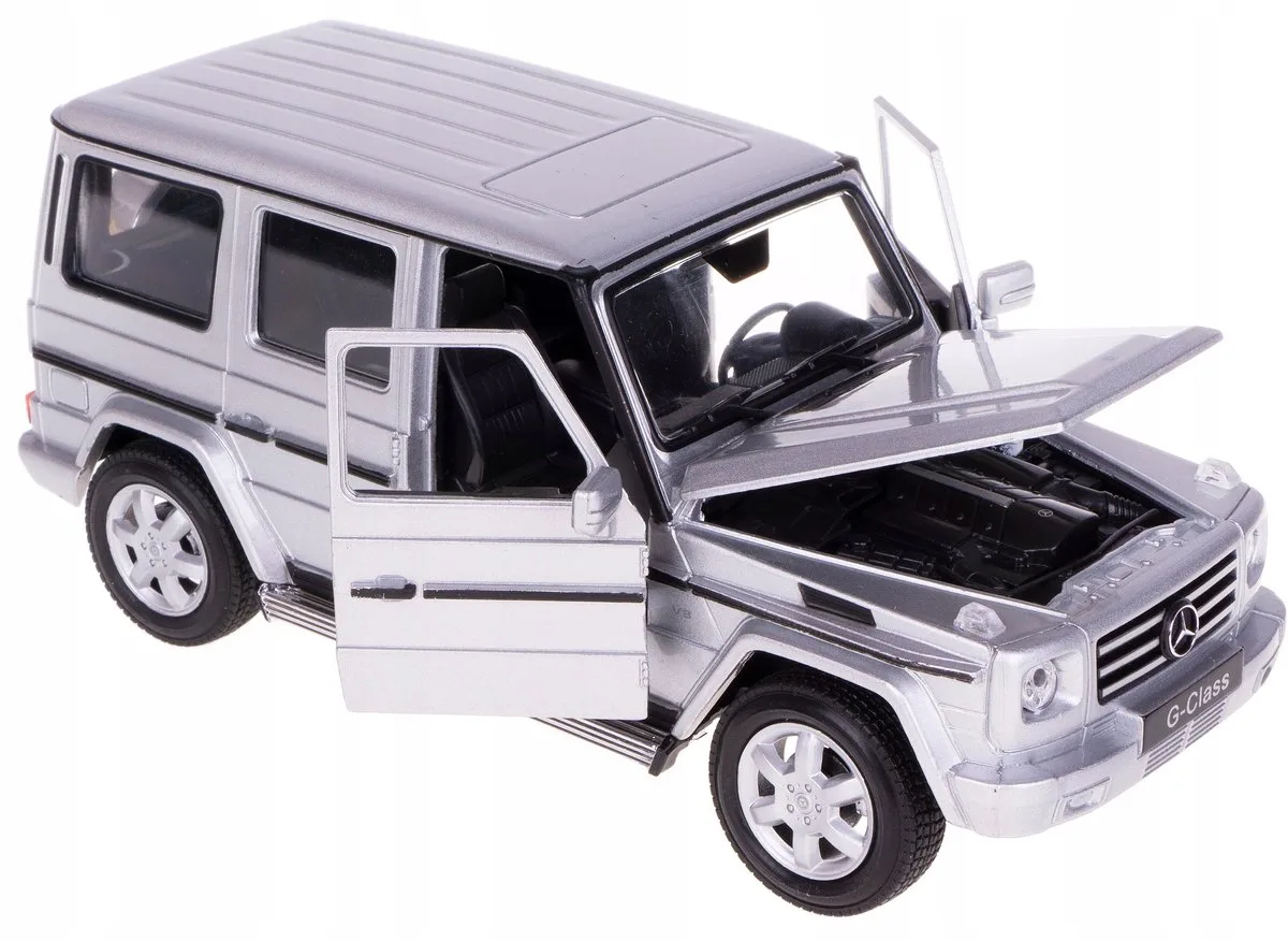 Mercedes-Benz G-Klasse Model Auto Metaal 1:24 från Welly i Silver – produktbild