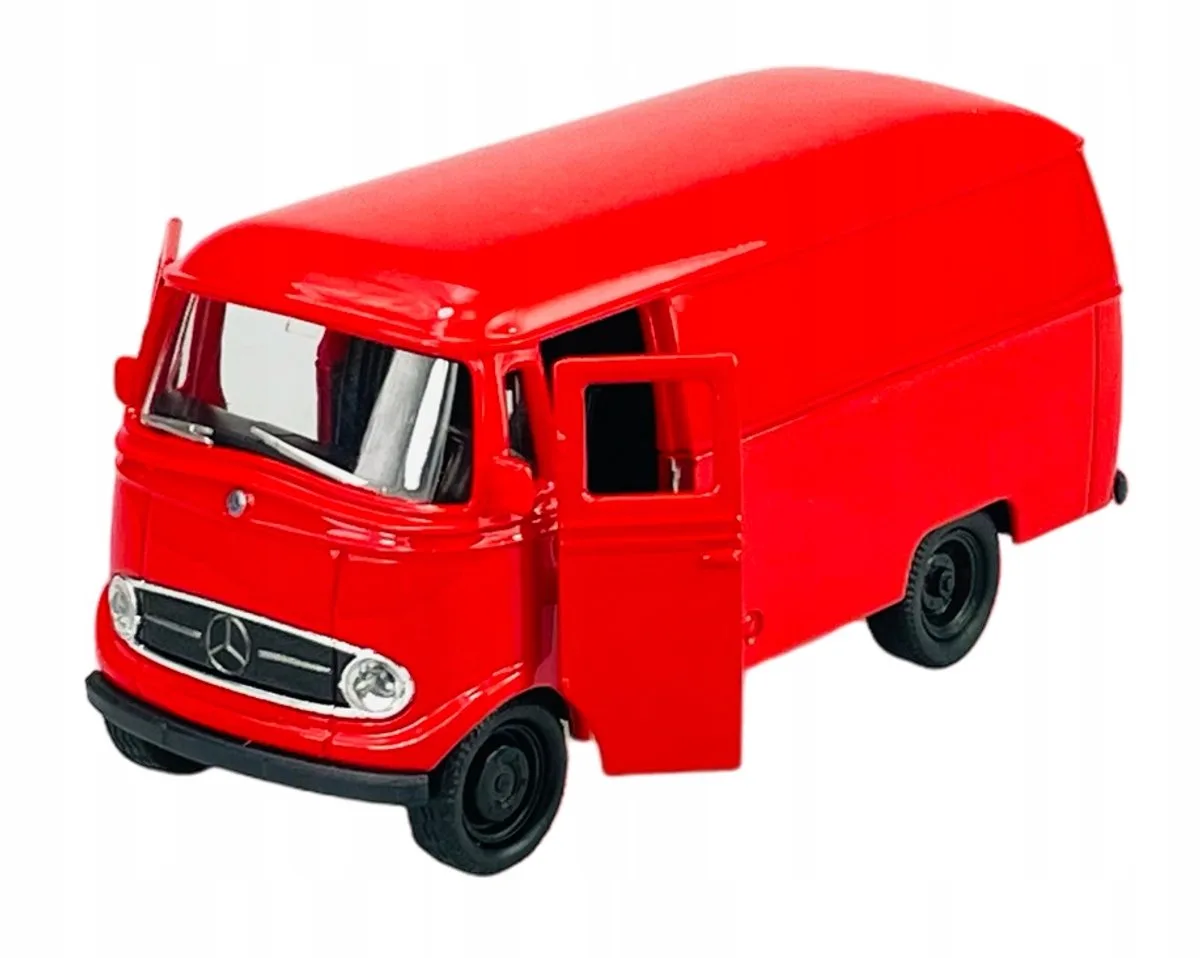 Mercedes-Benz L319 Metallic Rood 1:34 Nieuw model från Welly – produktbild