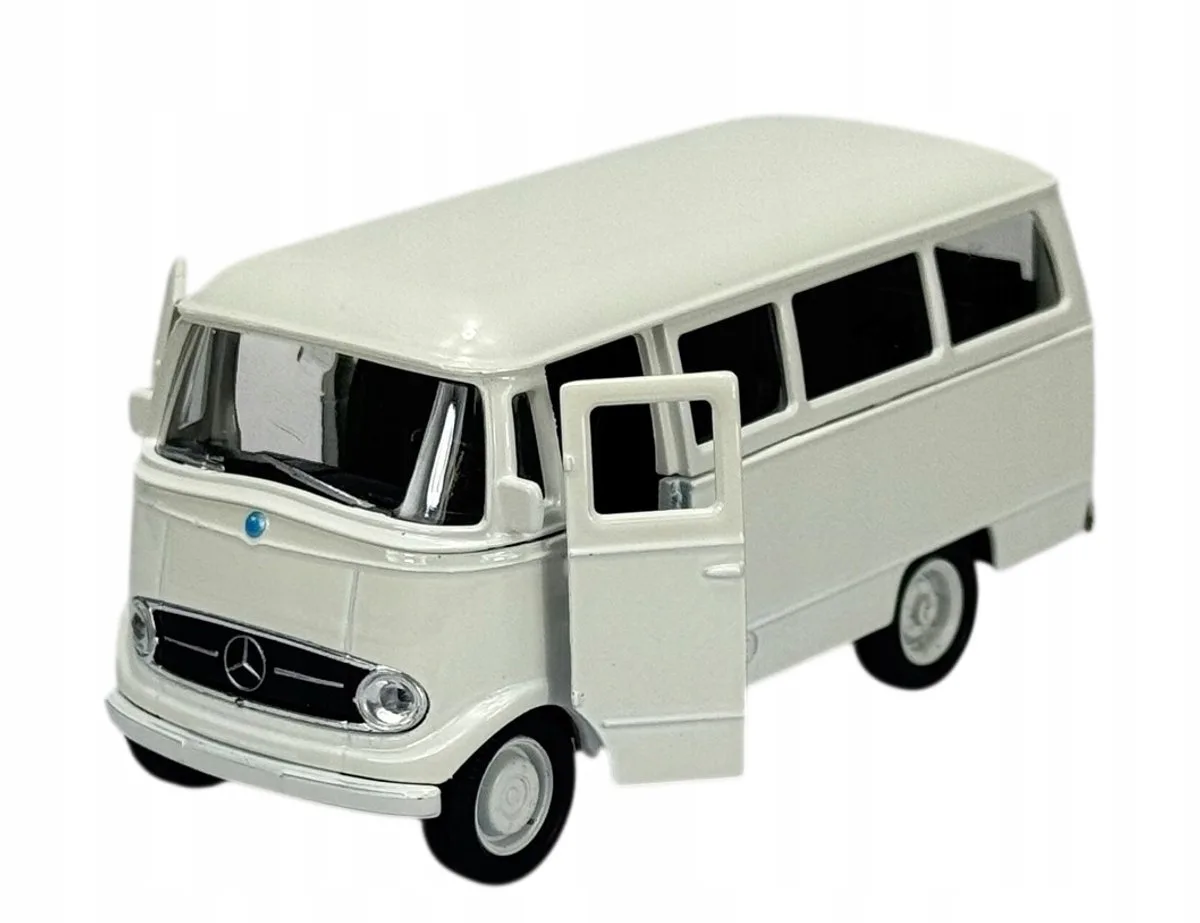 Mercedes-Benz O 319 Wit Metaal Model 1:34 Speelgoedauto fra Welly – produktbillede