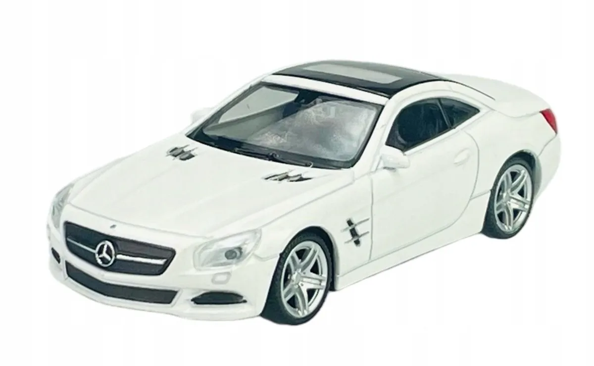 Mercedes-Benz SL 500 Wit Metaal 1:43 Modelauto från Welly – produktbild