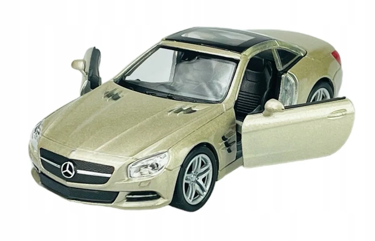 Mercedes-Benz SL500 1:34 Metalen modelauto från Welly i Gouden – produktbild