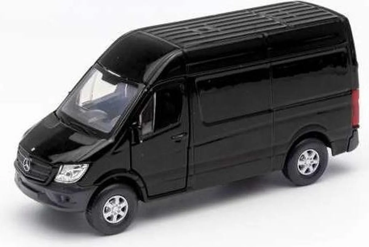 Mercedes Benz SPRINTER PANEL VAN schaalmodel 1:34 fra Welly i Sort – produktbillede