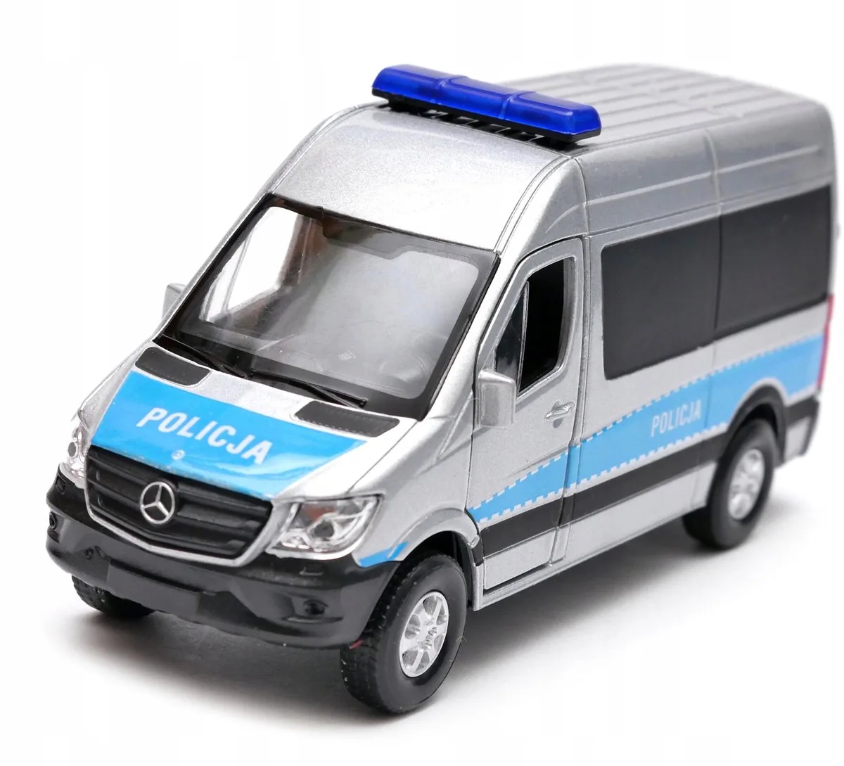 Mercedes-Benz Sprinter Politie Speelgoedauto 1:34 WELLY von Welly in Silber – Produktfoto