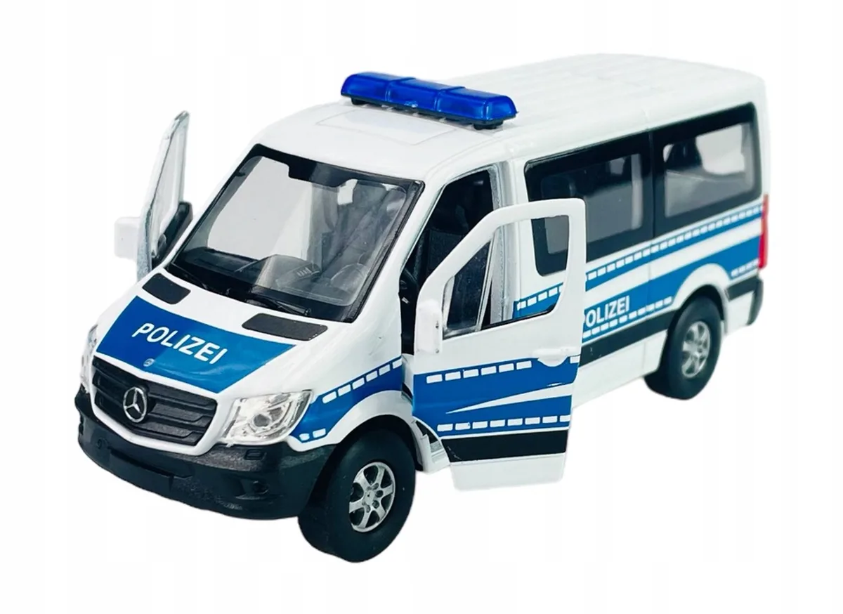 Mercedes-Benz Sprinter Traveliner Politie Auto Metaal 1:34-1:39 fra Welly – produktbillede