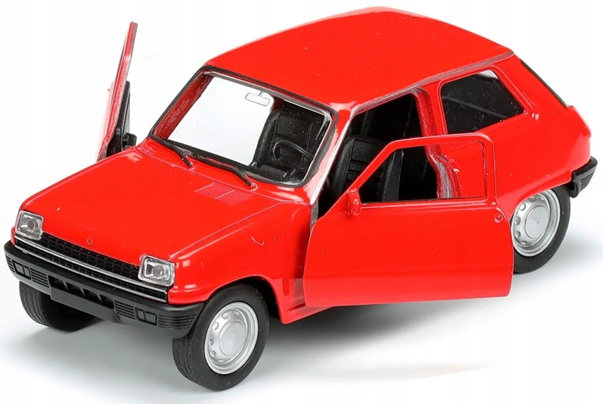 Metalen Model Auto Renault 5 R5 1:34-1:39 - 11cm från Welly i Röd – produktbild