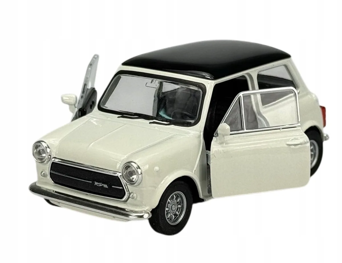 Mini Cooper 1300 wit metaal model 1:34 - nieuw fra Welly – produktbillede
