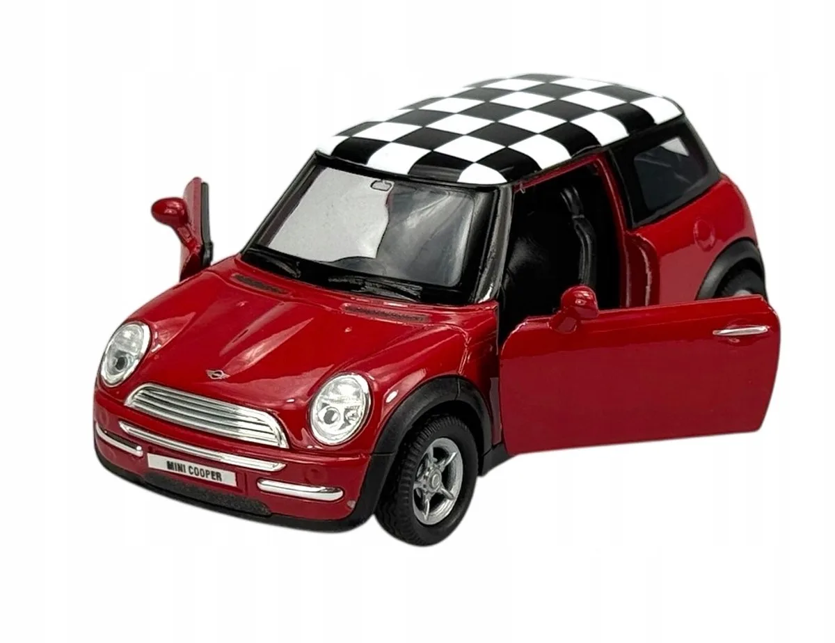 Mini Cooper rood metalen model 1:34 - nieuw från Welly – produktbild