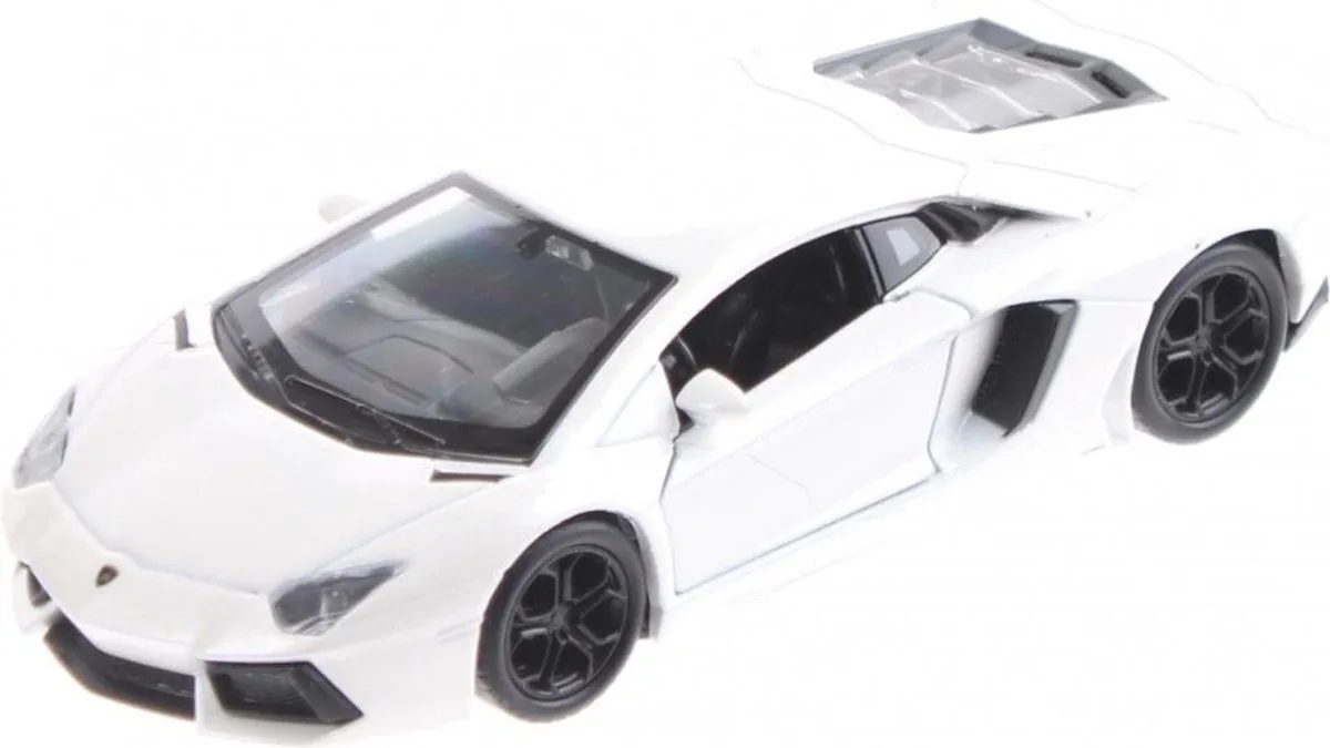 Miniatuur Lamborghini Aventador från Welly i Vit – produktbild
