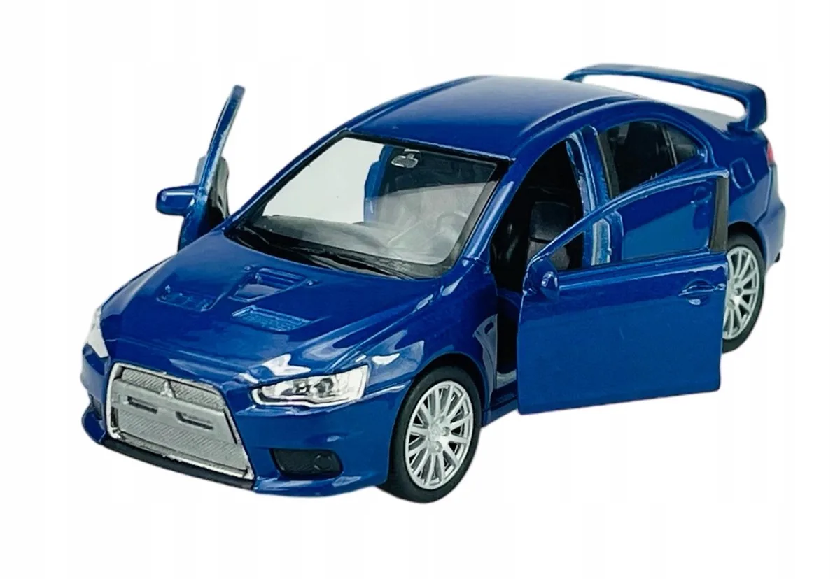 Mitsubishi Lancer Evolution X Metaal 1:34 Modelauto von Welly in Blau – Produktfoto