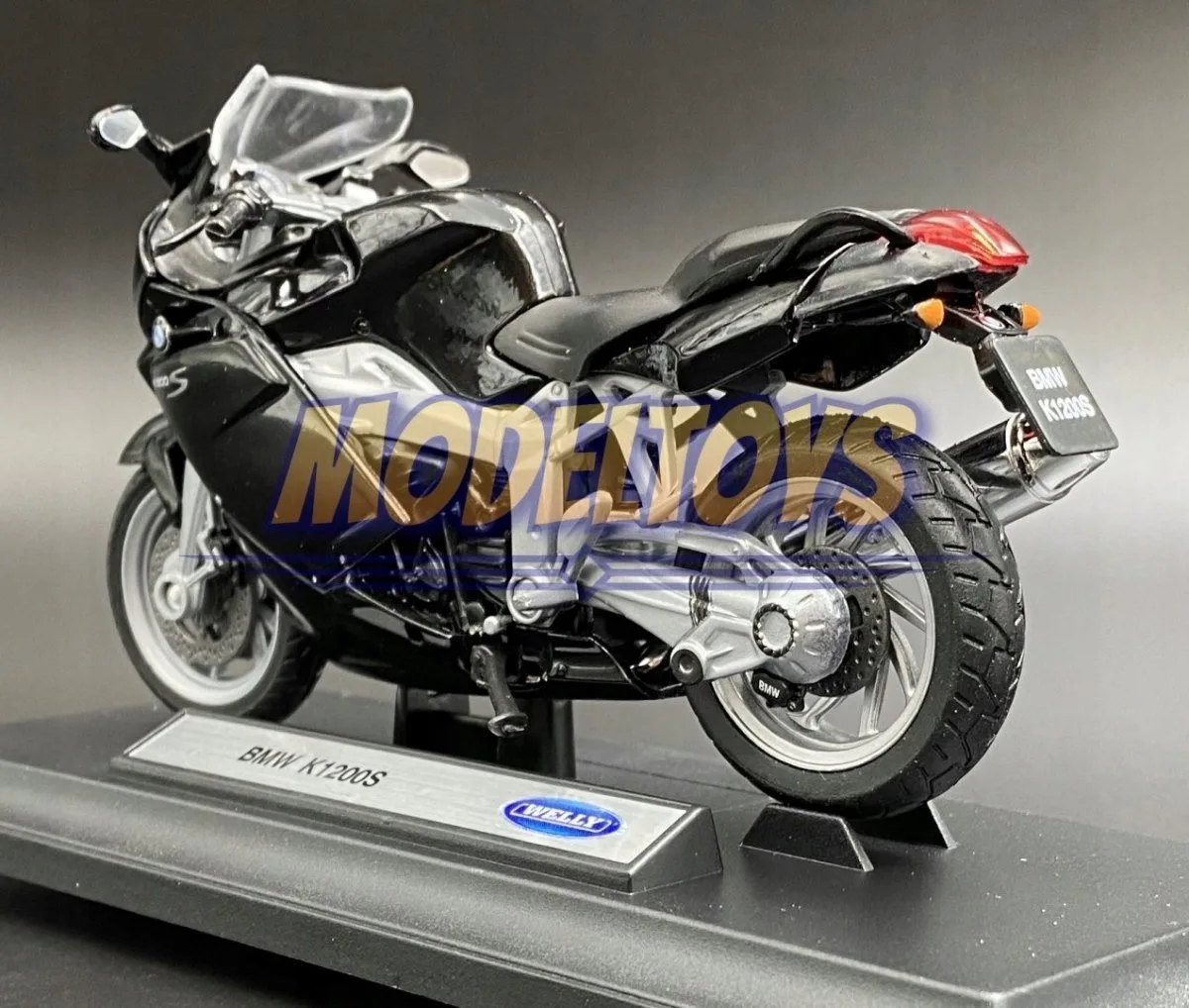 Model Motorfiets Schaal 1:18 Metaal fra Welly i Sort – produktbillede
