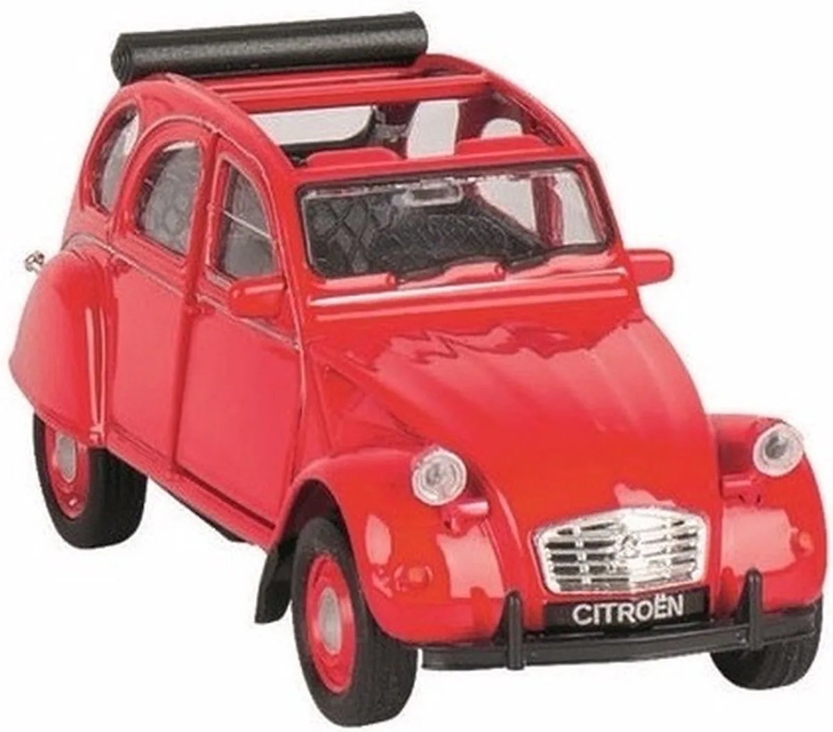 Modelauto Citroen 2CV - open - schaal 1:36 - schaalmodel auto de Welly en Rouge – photo du produit