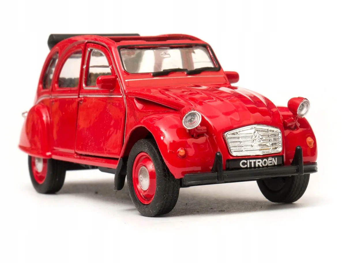 Modelauto Citroën 2CV Schaal 1:34-39 från Welly i Röd – produktbild