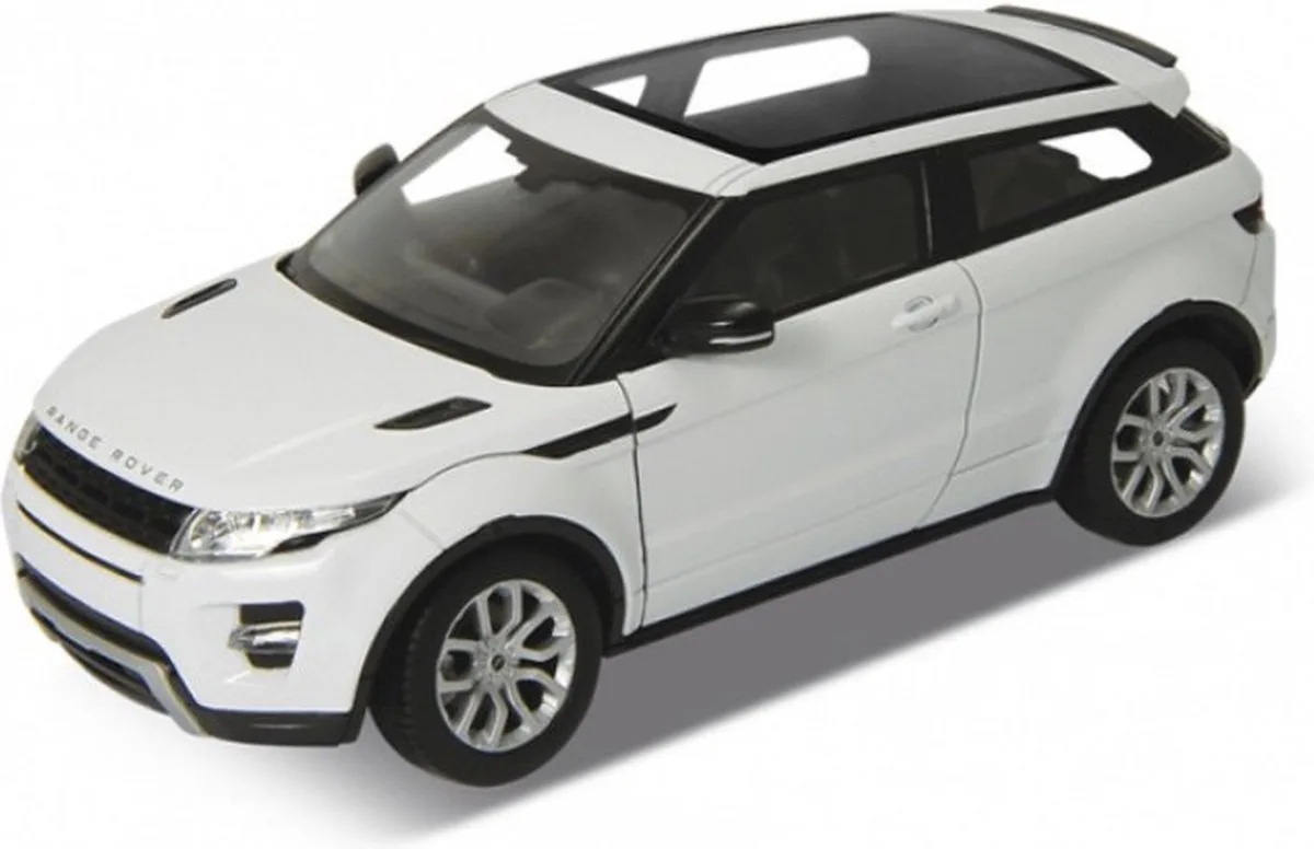Modelauto Land Rover Evoque - LRX SUV - 18x8 cm - schaal 1:24 - speelgoedauto by Welly in White – product photo