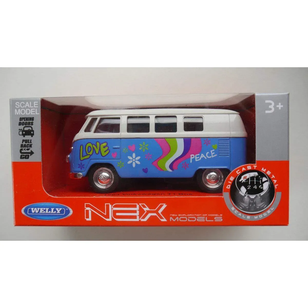 Modell Bus VW T1 1963 Flower von Welly – Produktfoto