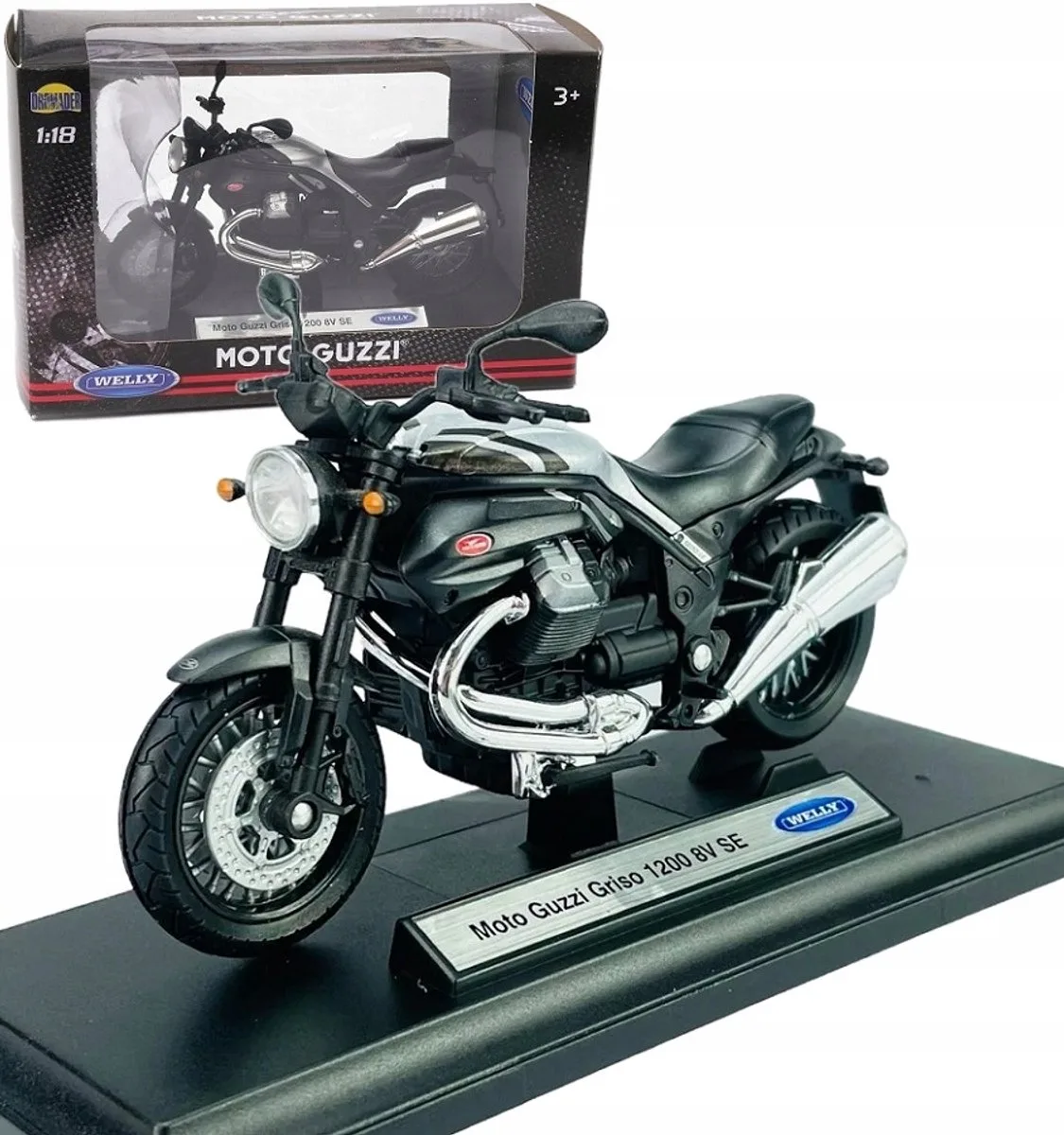 Moto Guzzi Griso 1200 8V SE Schaalmodel 1:18 Metaal von Welly – Produktfoto