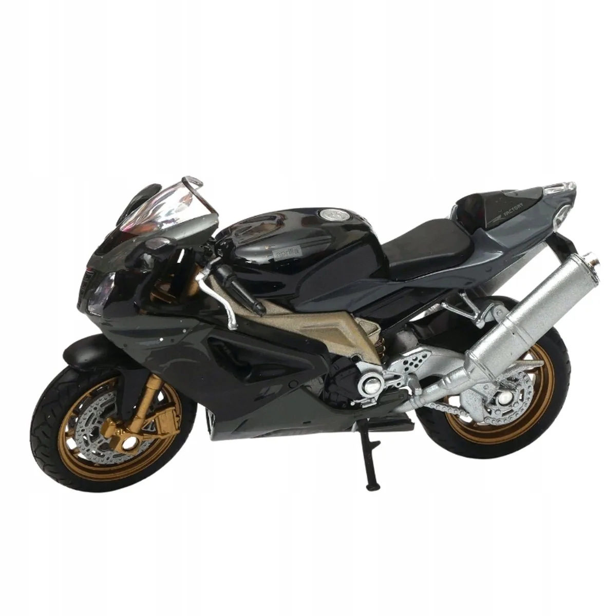 Motor Aprilia RSV 1000 R Fabriek 1:18 - Zwart von Welly – Produktfoto