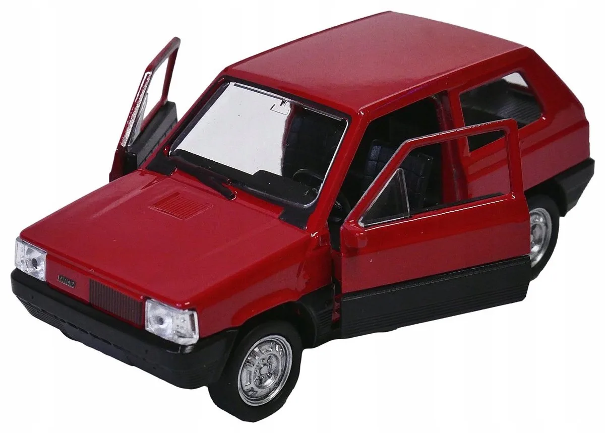 Nex Fiat Panda I 1:34 modelauto fra Welly i Bordeauxrood – produktbillede