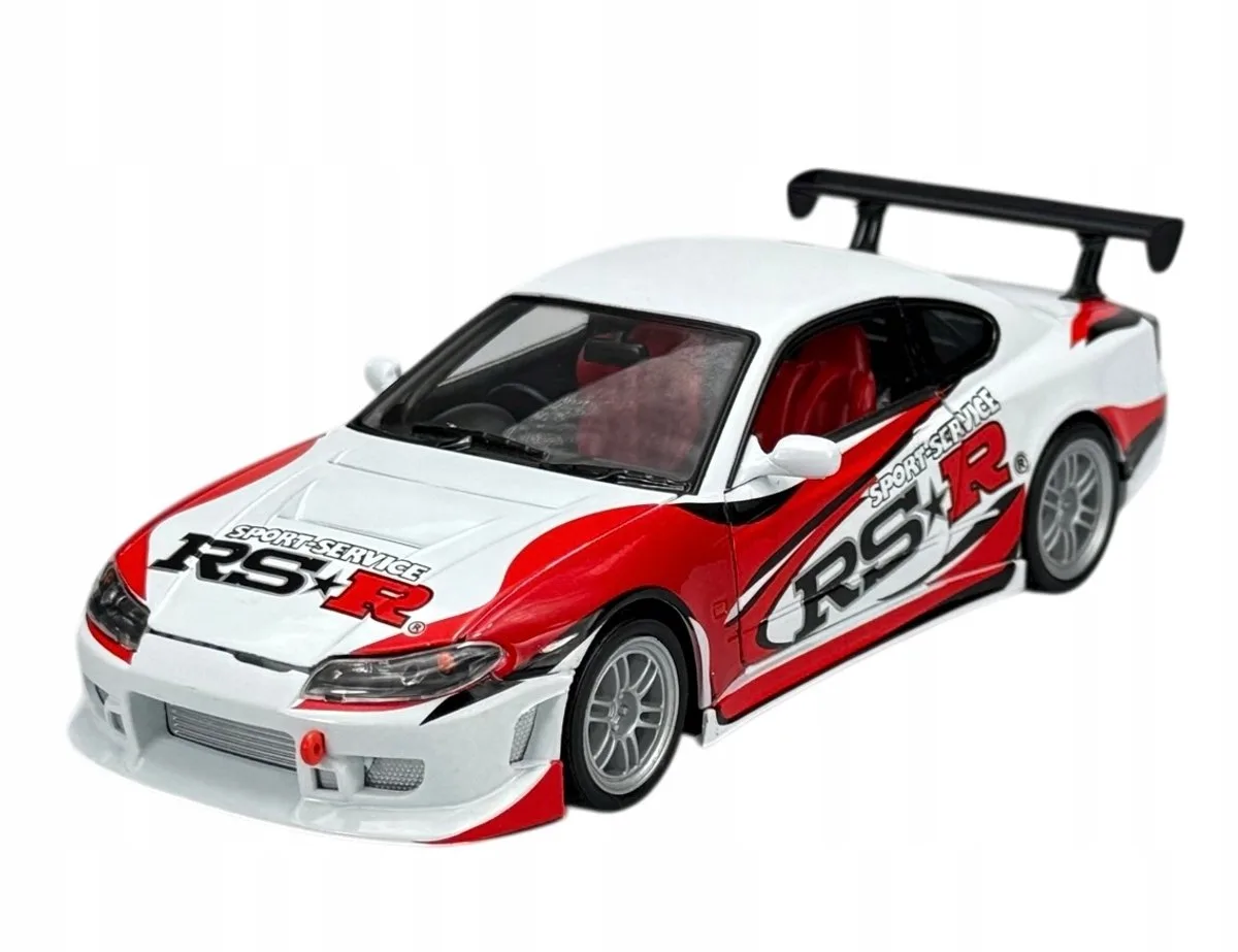 Nissan S-15 Silvia RS-R metaal model 1:24 - nieuw fra Welly i Hvid – produktbillede
