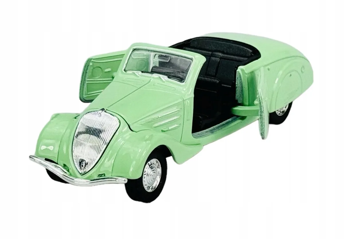 Old Timer 1938 Peugeot 402 Metaal Schaal 1:34 Modelauto de Welly en Vert – photo du produit