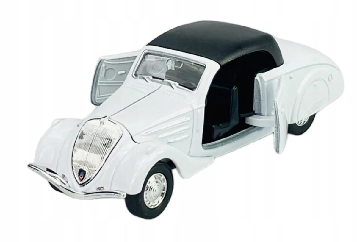 Old Timer 1938 Peugeot 402 Wit Metaal Model 1:34 de Welly – photo du produit