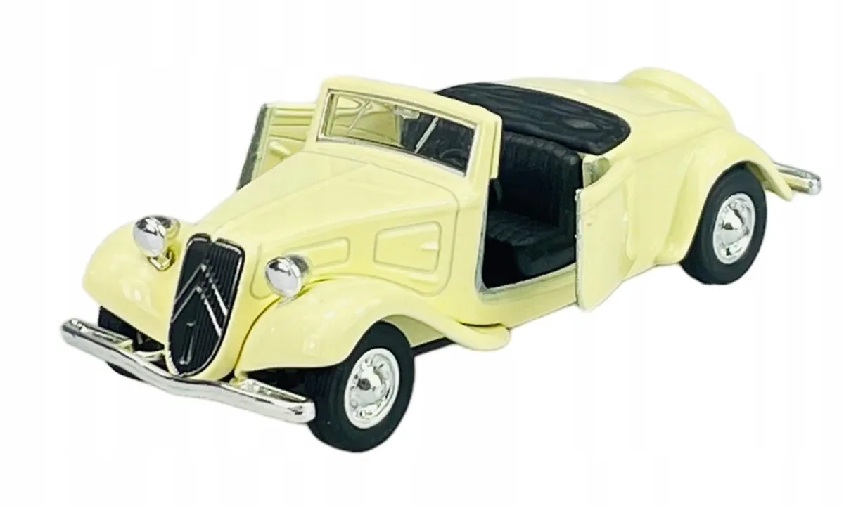 Old Timer 1939 Citroën 11B Traction Avant Cabrio Beige 1:34 fra Welly – produktbillede