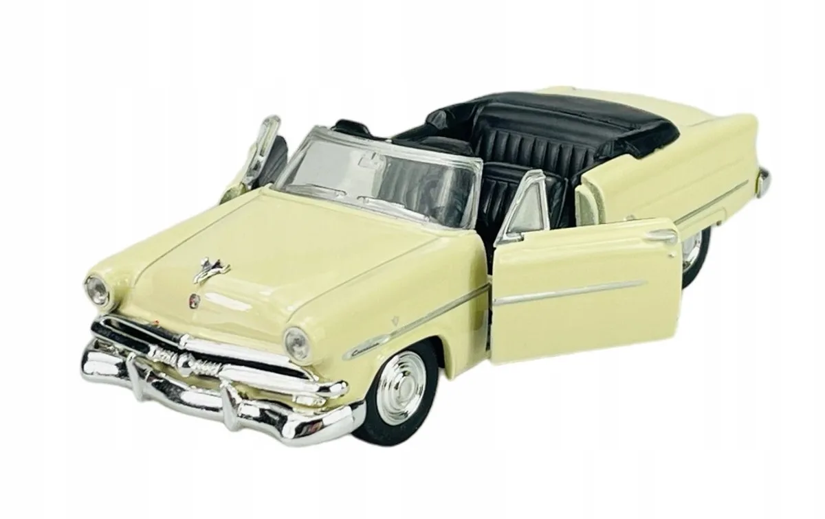 Old Timer 1953 Ford Crestline Sunliner metallic 1:34 model fra Welly i Beige – produktbillede