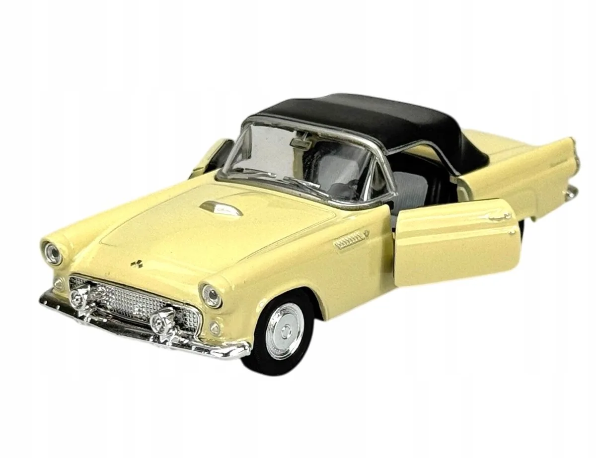 Old Timer 1955 Ford Thunderbird beige metaal model 1:34 från Welly – produktbild