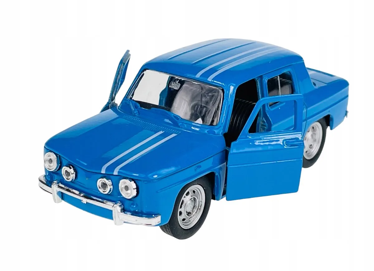 Old Timer 1960 Renault R8 Metaal 1:34 Model Auto fra Welly i Blå – produktbillede