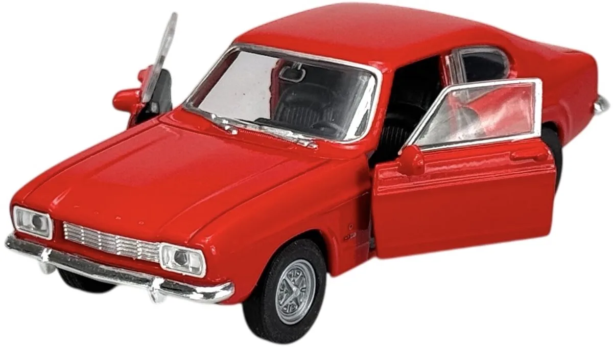 Old Timer 1969 Ford Capri Metaal Model Auto Rood 1:34 fra Welly – produktbillede