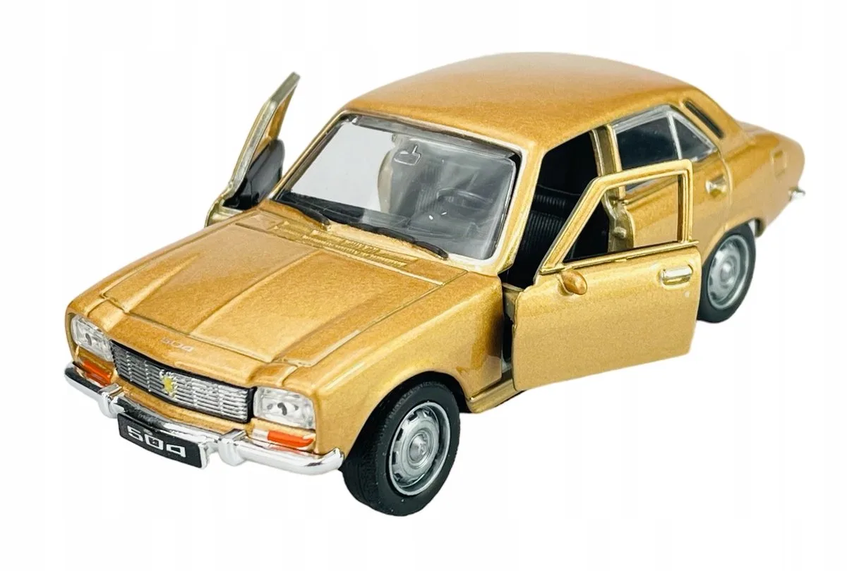 Old Timer 1975 Peugeot 504 Schaal 1:34 Modelauto van Welly in Goud – productfoto