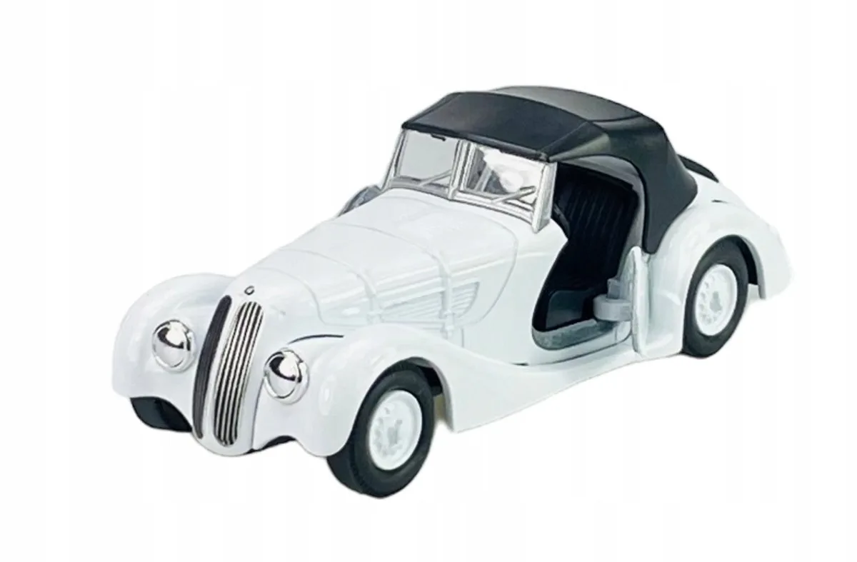 Old Timer BMW 328 Metaal 1:34 Model Auto fra Welly i Hvid – produktbillede