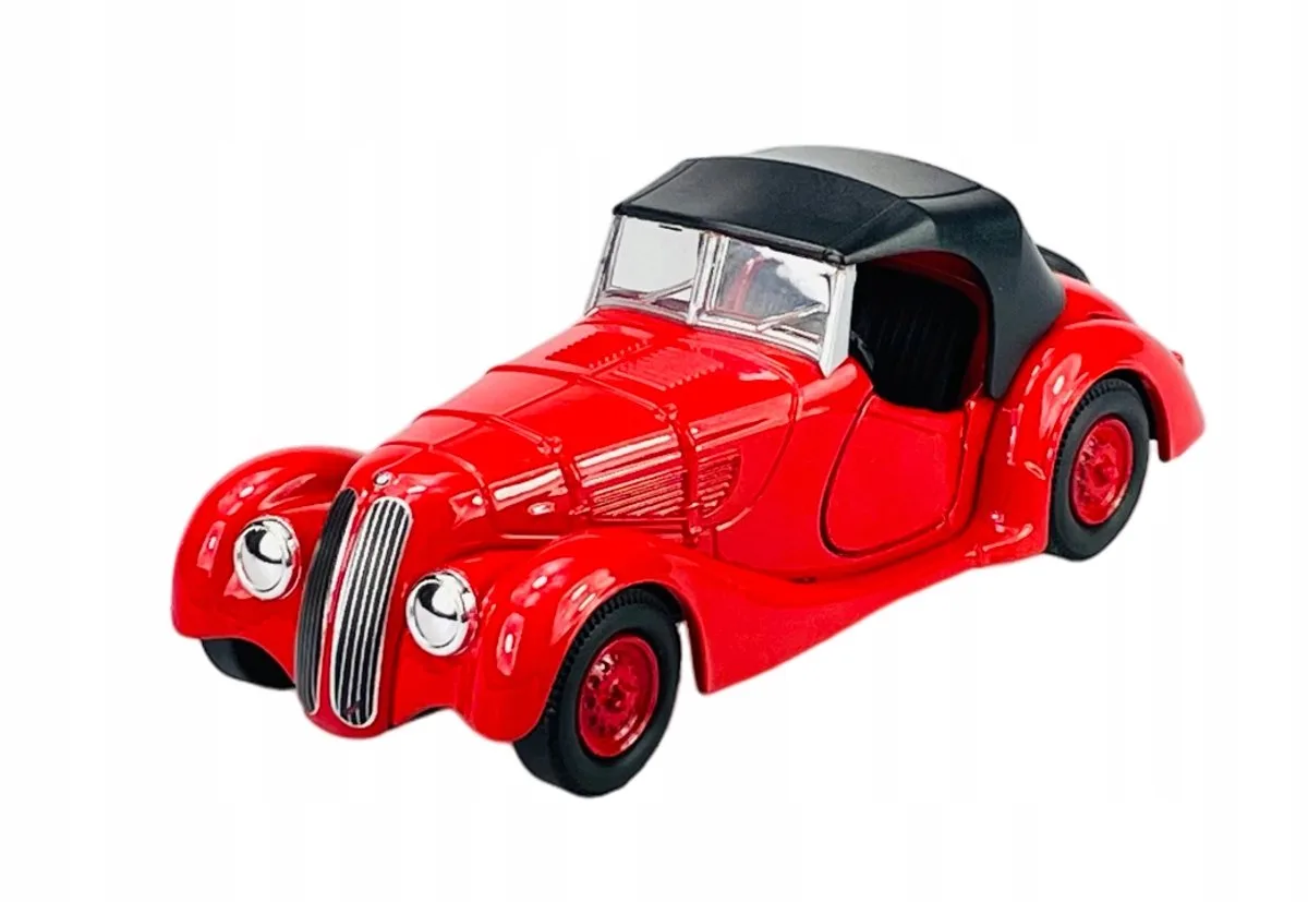 Old Timer BMW 328 Metaal 1:34 Nieuw model fra Welly i Rød – produktbillede