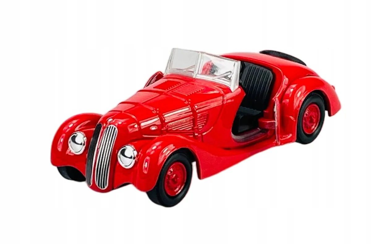 Old Timer BMW 328 Rood Metaal 1:34 Nieuw model från Welly – produktbild
