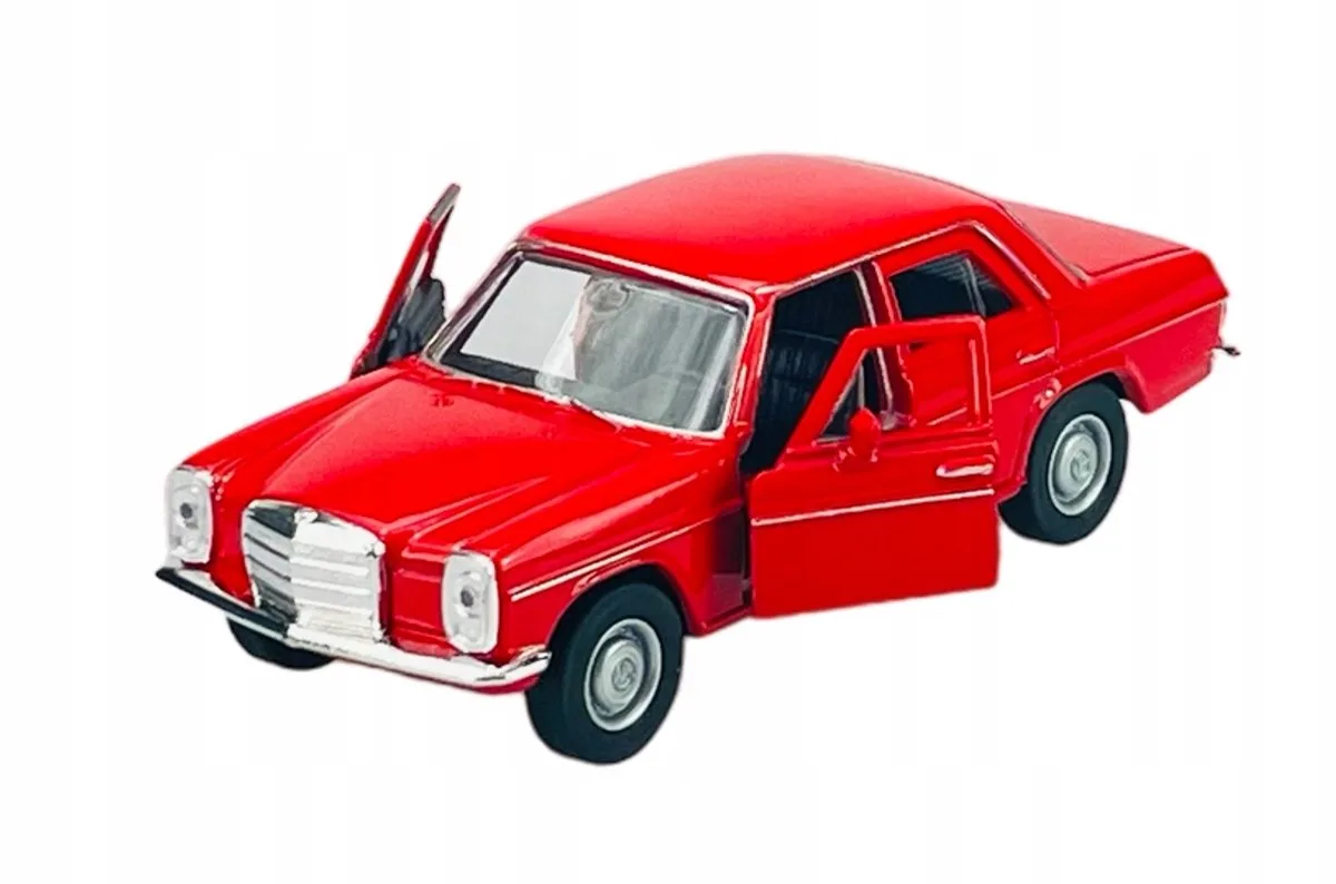 Old Timer Mercedes 220 W114 Metaal 1:34 Model Auto van Welly in Rood – productfoto