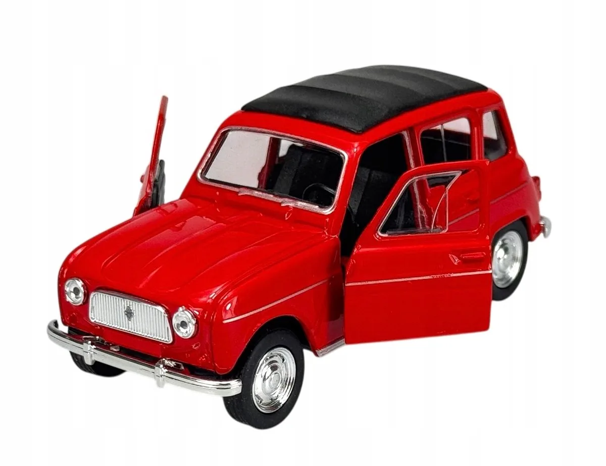Old Timer Renault 4 Modelauto Rood 1:34 Metaal van Welly – productfoto