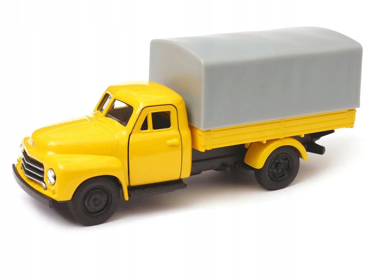 Opel Blitz Plandeka Vrachtwagen Modelauto 1:34-39 van Welly in Geel – productfoto