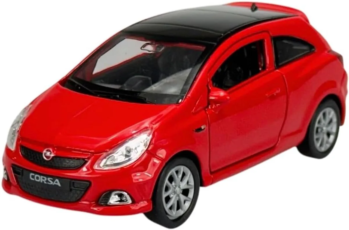 Opel Corsa OPC D Rood Schaalmodel 1:34-1:39 Metaal de Welly – photo du produit