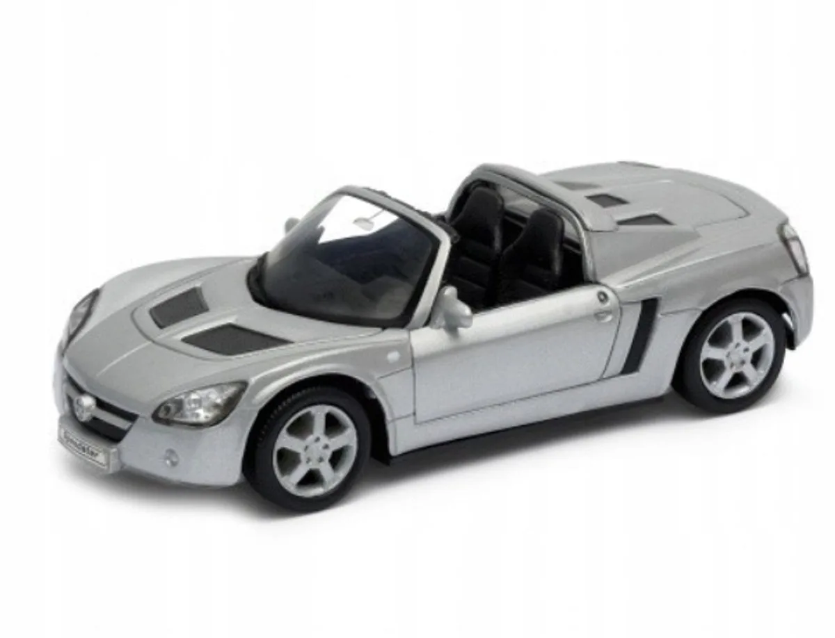Opel Speedster 2001 Metaal Modelauto 1:34 van Welly in Blauw – productfoto