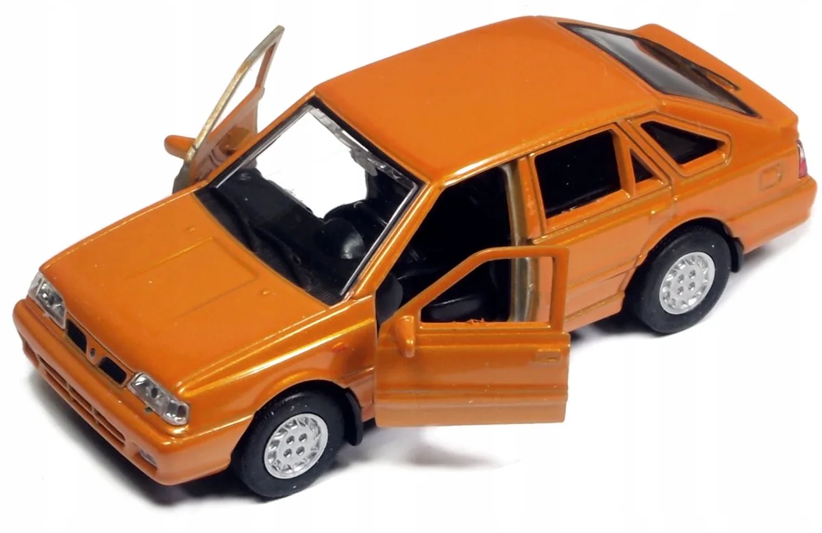 Polonez Caro Plus Model Auto 1:34-1:39 Metaal de Welly en Orange – photo du produit